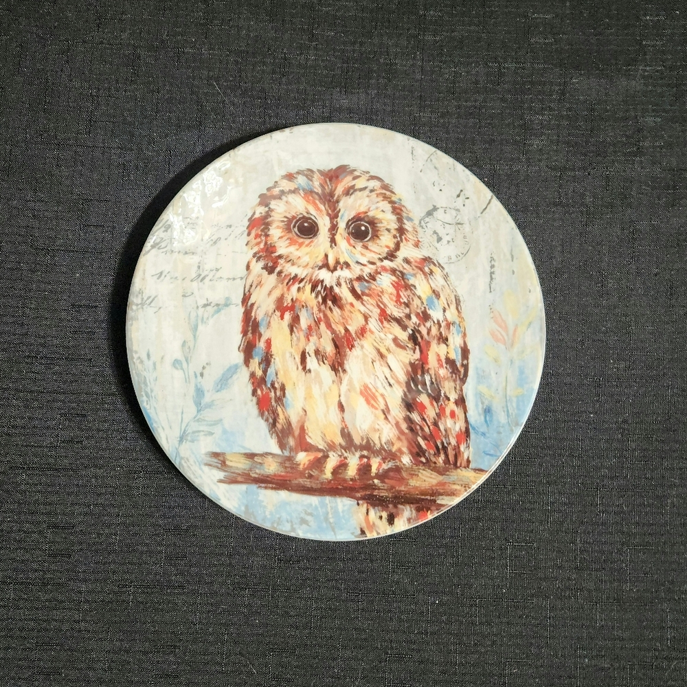 Pier 1 Imports Owl on a branch plate
